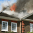 residential property on fire