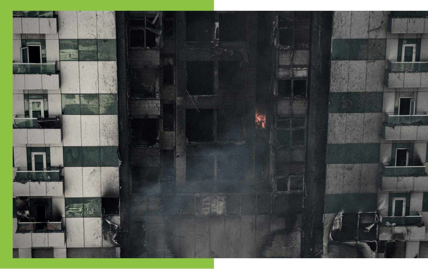 Building fire damage restoration Rockland County